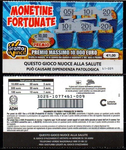 Gratta vinci 1 00 - e, €