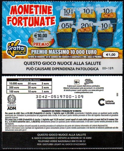 Gratta vinci 1 00 - €, 1,00