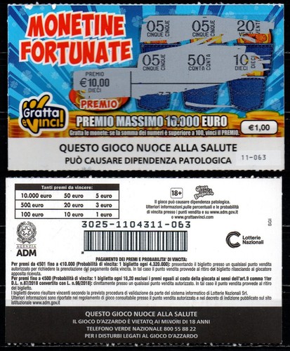 Gratta vinci 1 00 - vinci, 1,00
