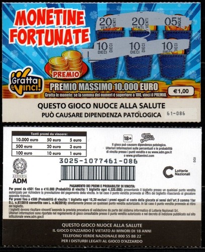 Gratta vinci 1 - gratta, 1,00