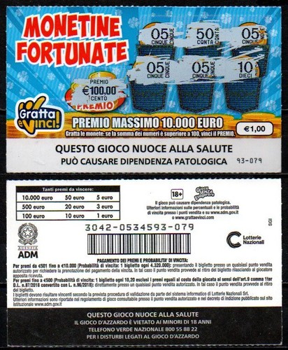 Gratta vinci 1 00 - e,