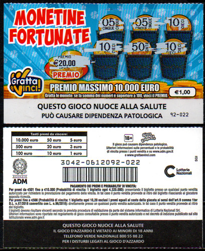Gratta vinci 1 00 - e, 1,00