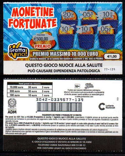 Gratta vinci 1 00 - gratta,