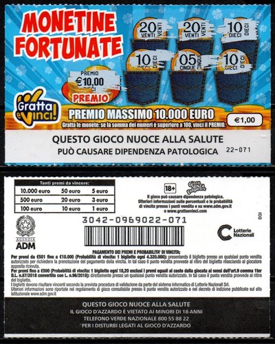 Gratta vinci 1 00 - gratta,