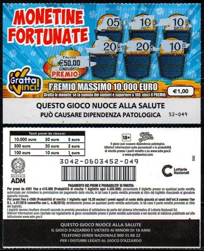 Gratta vinci 1 00 - vinci, 1,00