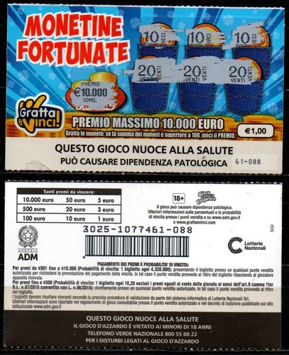 Gratta vinci 1 00 - gratta,
