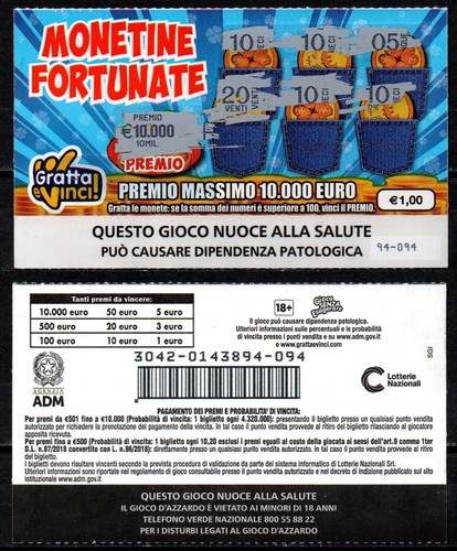 Gratta vinci 1 00 - gratta, €
